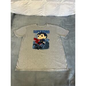 NWOT POP! Superman T-Shirt Funkopop Gray Men's XL